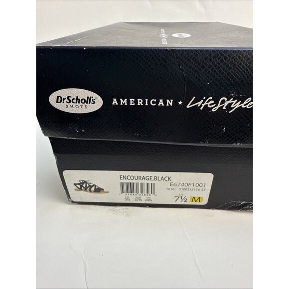 Dr. Scholls True Comfort Women's Encourage Sz 7.5 Black Strappy Sandals‎ NWB - Picture 9 of 10